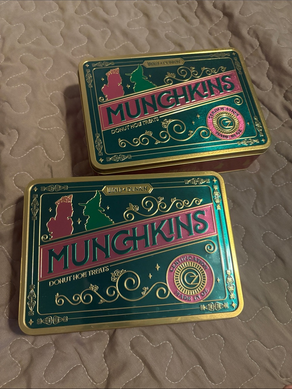 Dunkin x Wicked Munchkin Limited Edition Tin - PACK OF 2